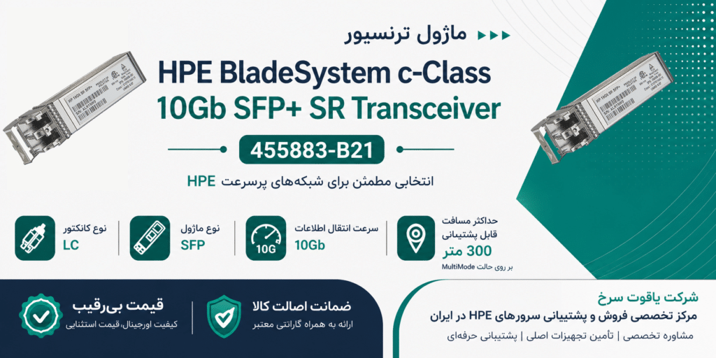 HPE BladeSystem c-Class 10Gb SFP+ SR Transceiver 455883-B21