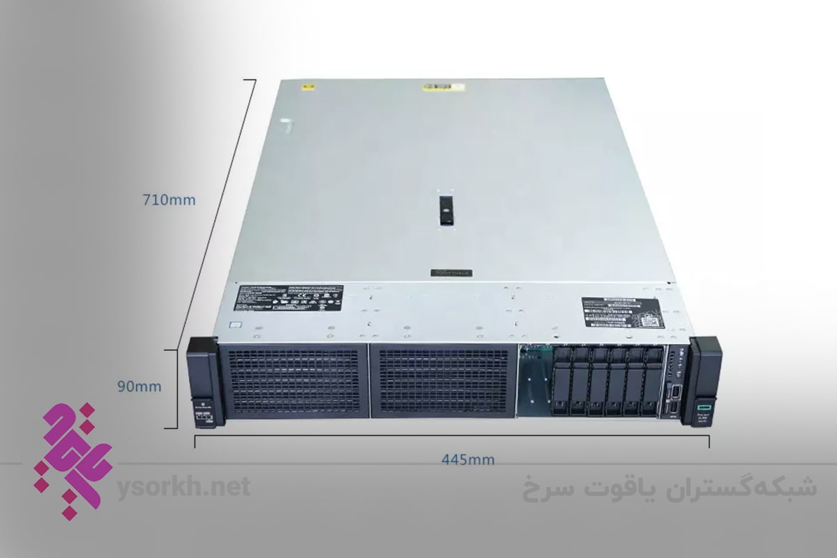 ابعاد سرور HPE DL380 GEN10با پارت نامبر P20245-B21