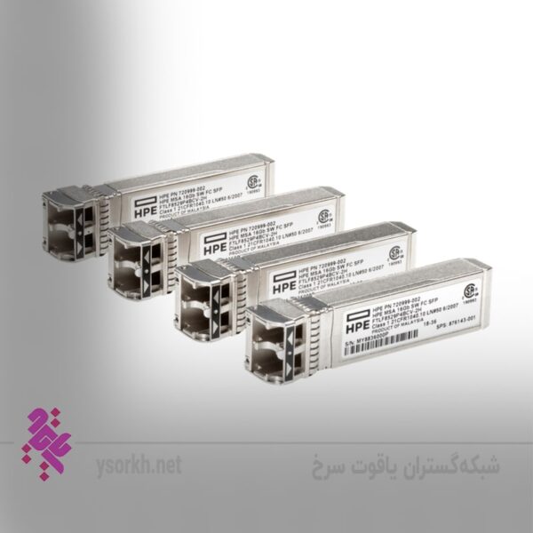 فروش ماژول استوریج HPE MSA 16Gb Short Wave Fibre Channel SFP+ 4-pack Transceiver C8R24B