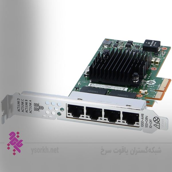 فروش کارت شبکه سرورHPE Ethernet 1Gb 4-port 366T Adapter 811546-B21