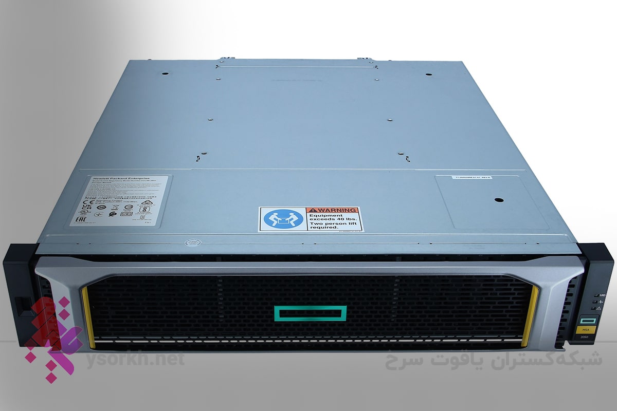 اطلاعات فنی HPE MSA 2050 SFF Disk Enclosure Q1J07B