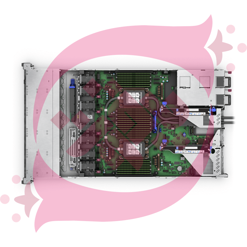 HPE DL360 G12 6517P 1P 2x32GB 8SFF NS204i-u v2 MR408i-o 2x1000W PS NA Server P89244-005