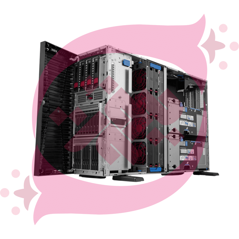 HPE ML350 G12 6515P 1P 1x64GB 8SFF MR408i-o 2x480GB SSD 2x800W PS NA Server P87788-005