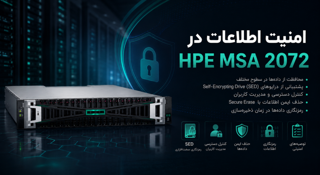 امنیت اطلاعات در HPE MSA 2072