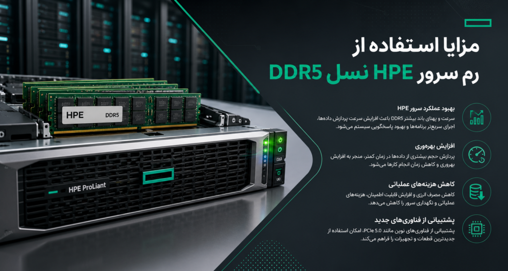 مزایا استفاده از رم سرور HPE نسل DDR5
