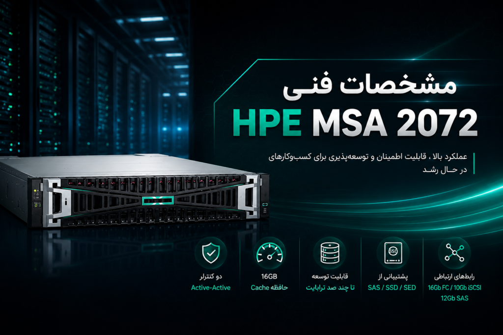 مشخصات فنی HPE MSA 2072