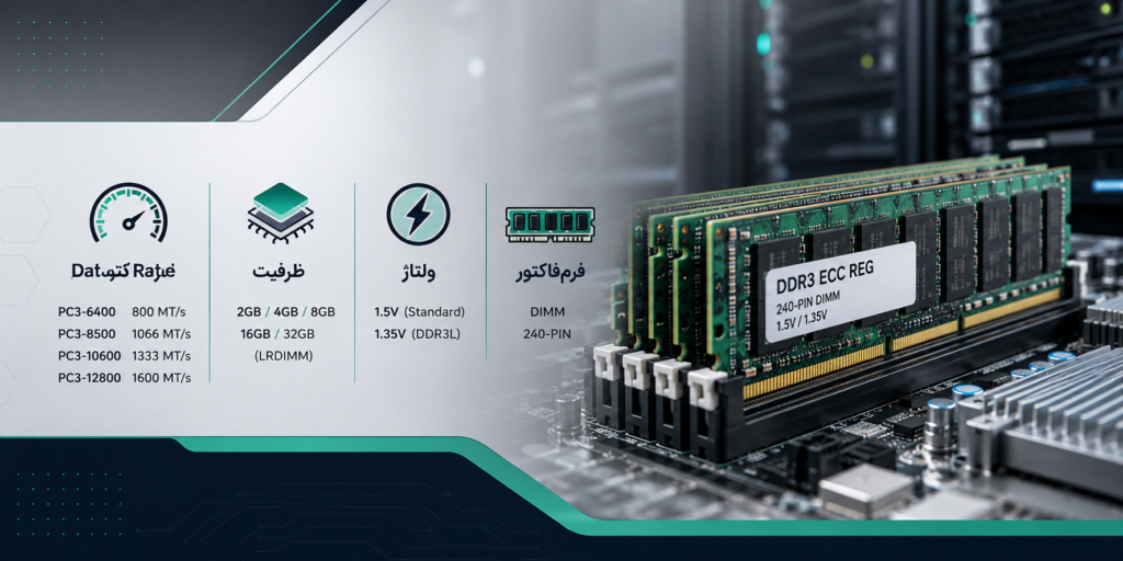مشخصات فنی مموری‌های DDR3
