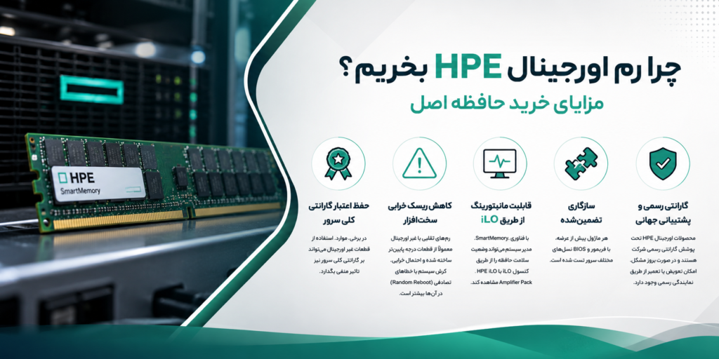 چرا رم اورجینال HPE بخریم؟ (مزایای خرید حافظه اصل)