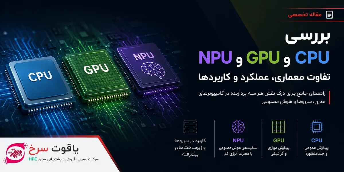 تفاوت CPU، GPU و NPU چیست؟ بررسی معماری، عملکرد، کاربرد و آینده پردازنده_ها